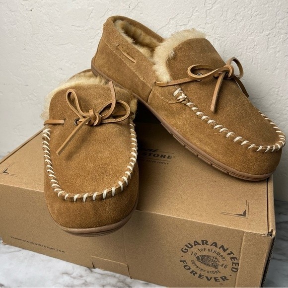 The Vermont Country Store Other - The Vermont Country Store Moccasin Slippers- Size 10